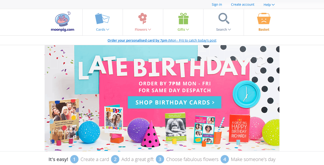 Moonpig Discount Codes, Sales & Cashback Offers